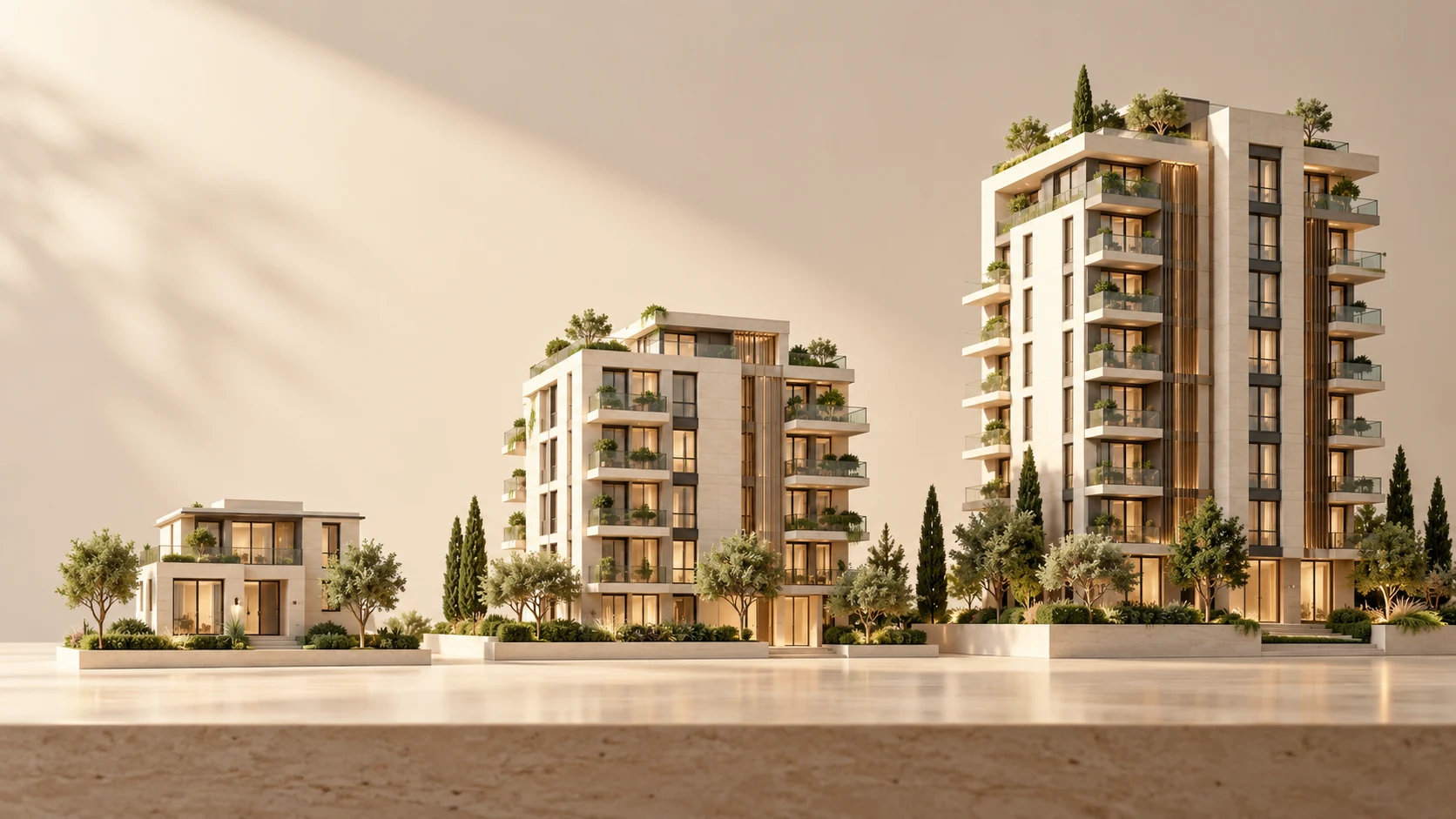 Representación conceptual del crecimiento inmobiliario